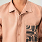 POPLIN PRINTED POCKET SHIRT