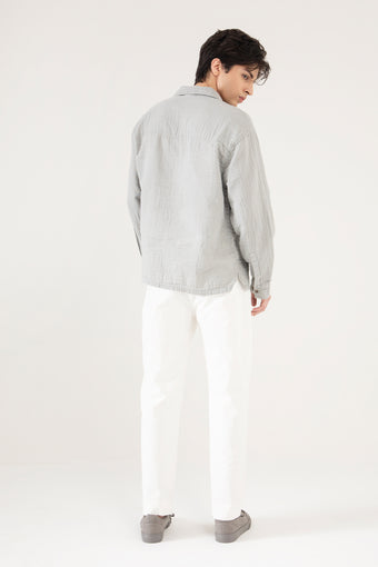 MUSLIN CAMP COLLAR SHIRT