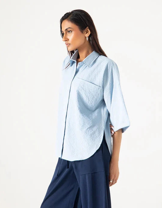 HALF SLEEVES PATCH POCKET SHIRT