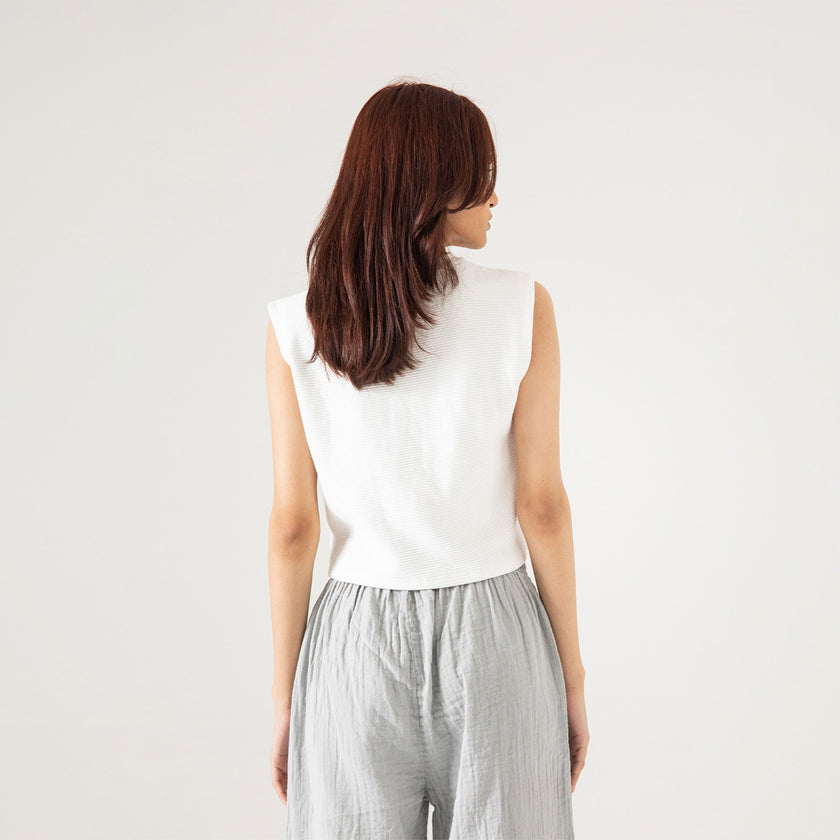 WIDE LEG MUSLIN TROUSER