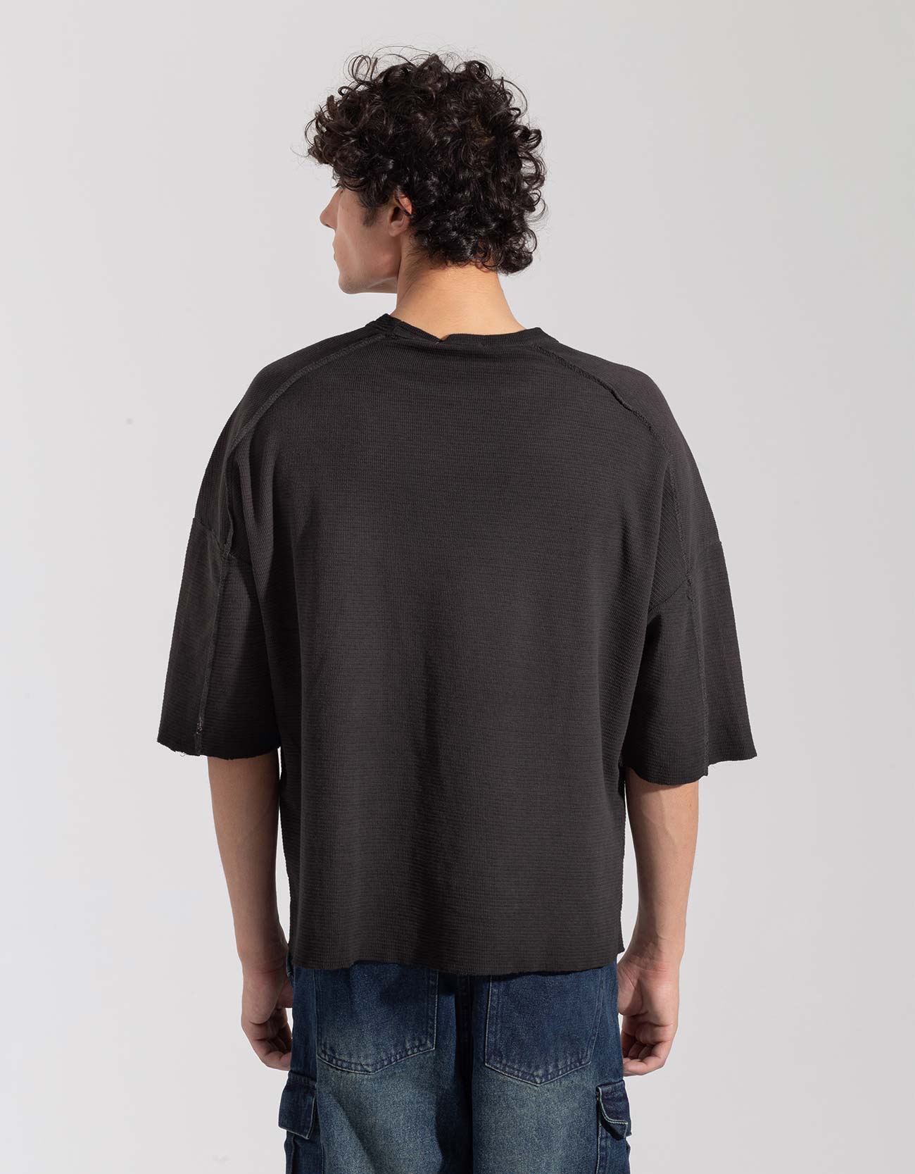 TEXTURED TIE-DYE T-SHIRT