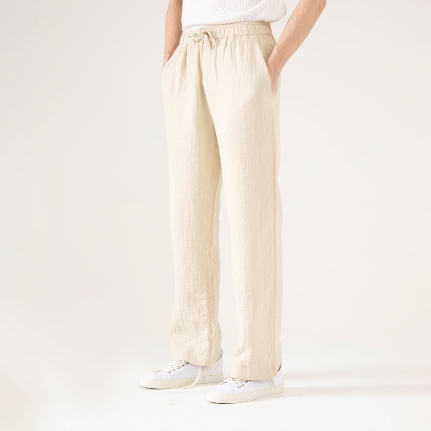 MUSLIN DRAWSTRING TROUSER