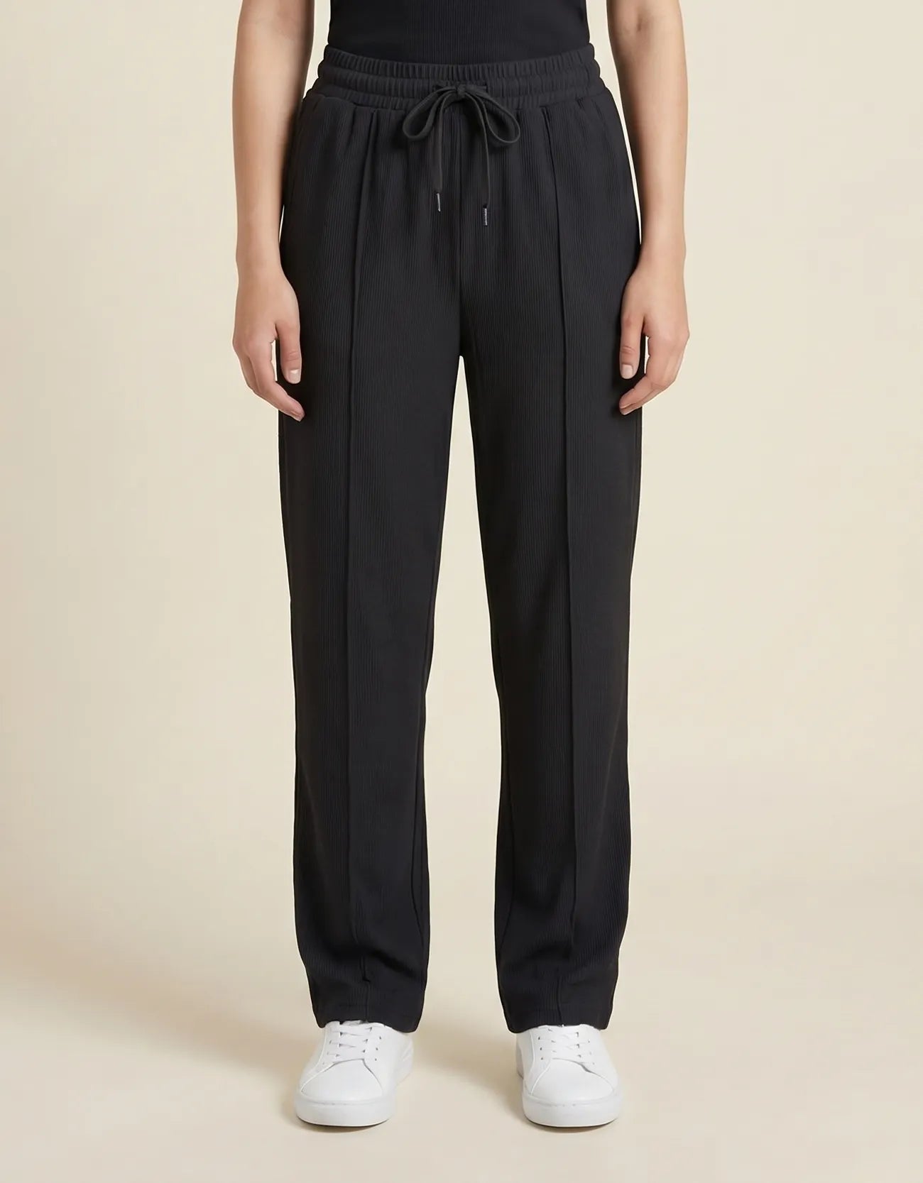 RIBBED WIDE BOTTOM TROUSER