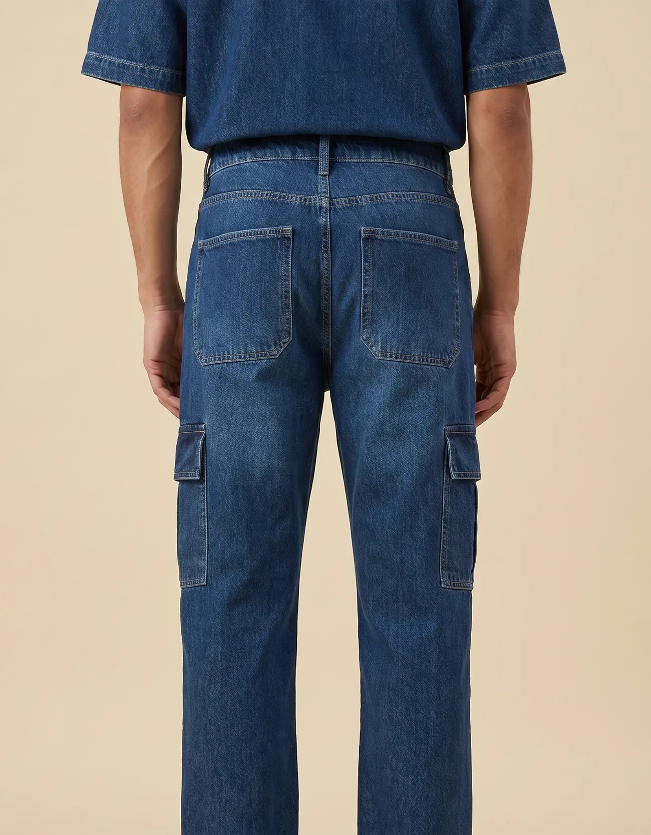 DENIM STRAIGHT FIT TROUSER
