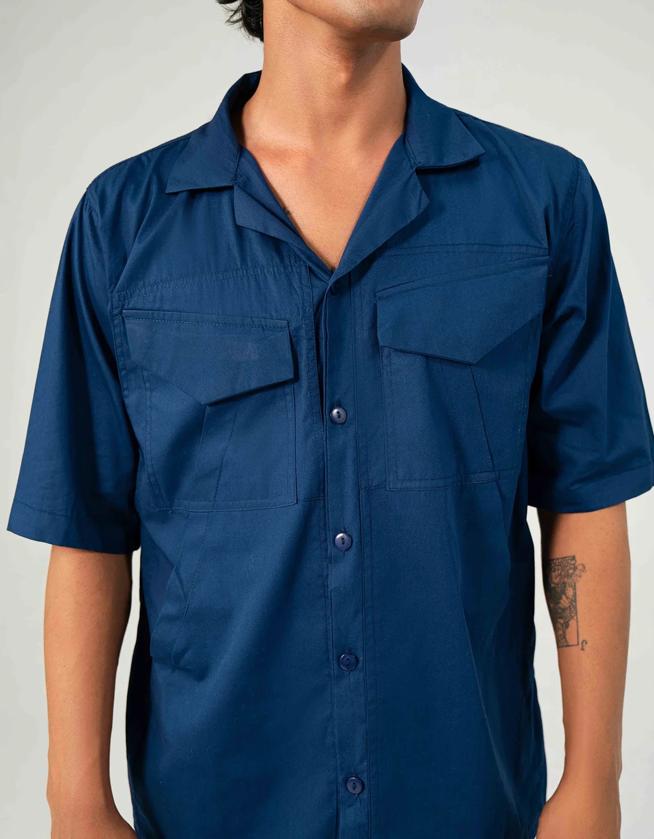 POPLIN FLAP POCKET SHIRT