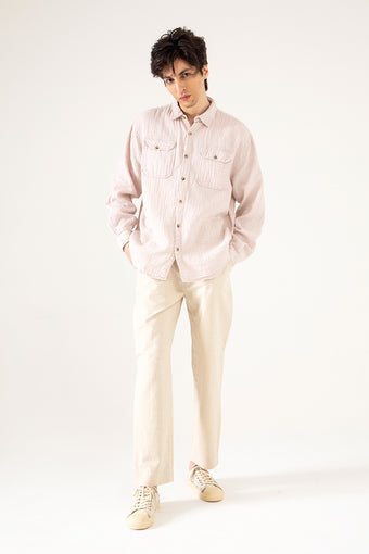 MUSLIN FLAP POCKET SHIRT