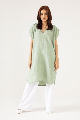 MUSLIN MIDI DRESS