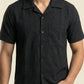 CROCHET CAMP COLLAR SHIRT