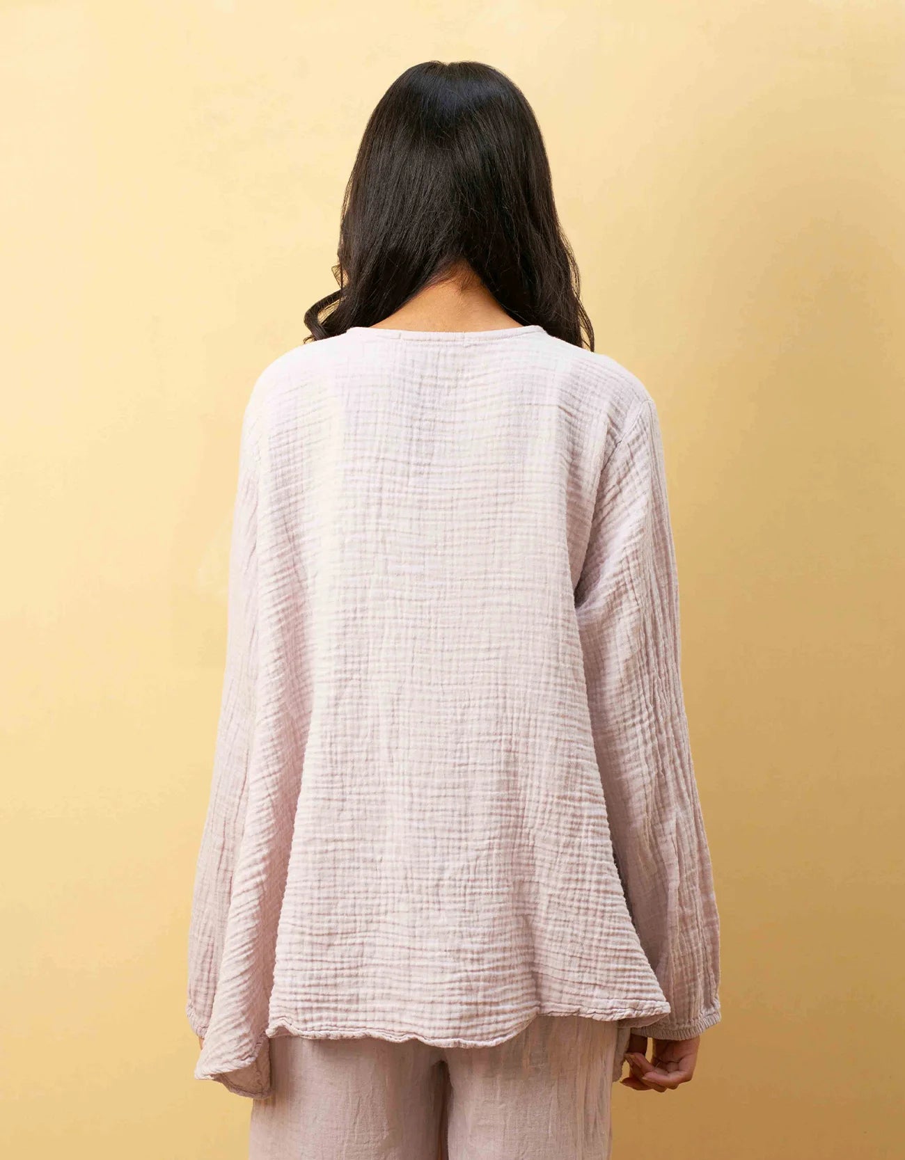 MUSLIN FLARED A-LINE TOP