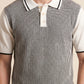 MEN'S RIBBED KNIT POLO SHIRT