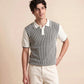 MEN'S RIBBED KNIT POLO SHIRT