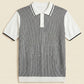 MEN'S RIBBED KNIT POLO SHIRT