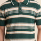 MEN'S STRIPED KNIT POLO