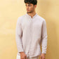 MUSLIN MANDARIAN COLLAR SHIRT