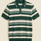 MEN'S STRIPED KNIT POLO