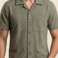CROCHET CAMP COLLAR SHIRT