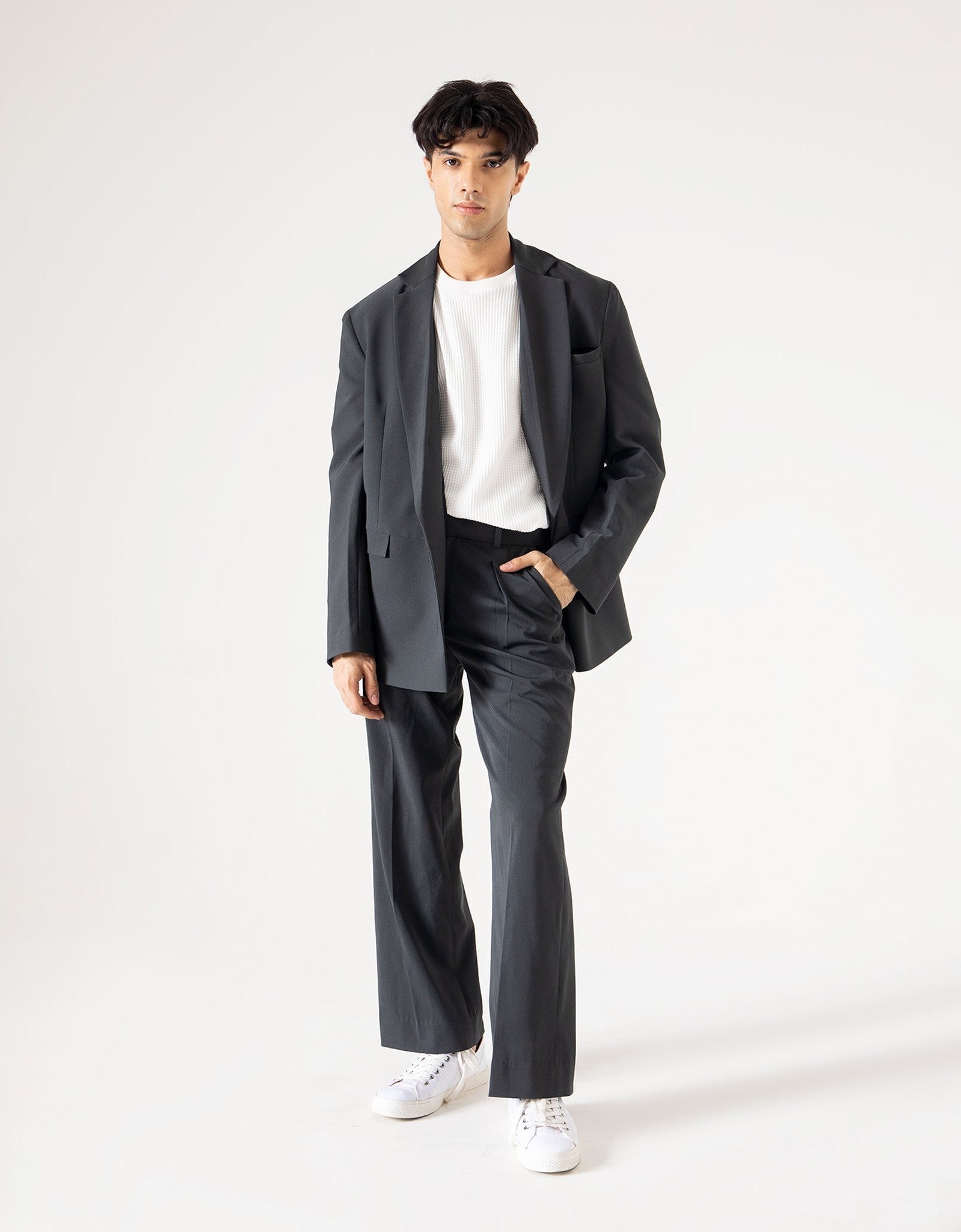 OVERSIZED TAILORED PANAMA BLAZER