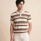 MEN'S STRIPED KNIT POLO