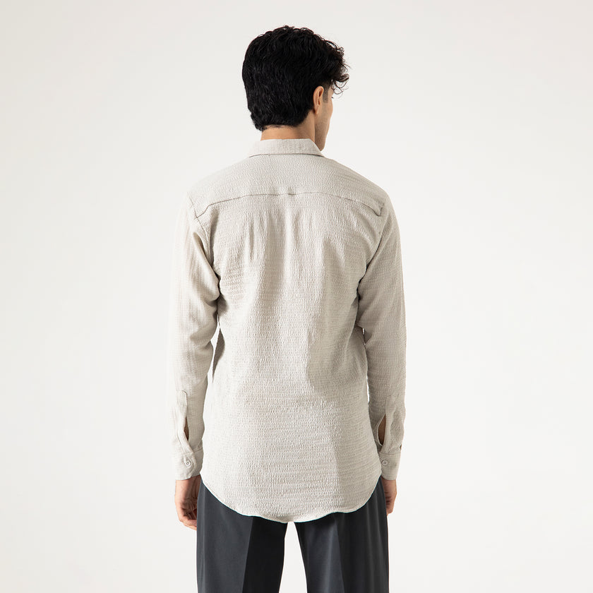 TEXTURED FULL SLEEVES SHIRT