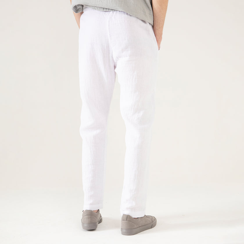 MUSLIN DRAWSTRING TROUSER