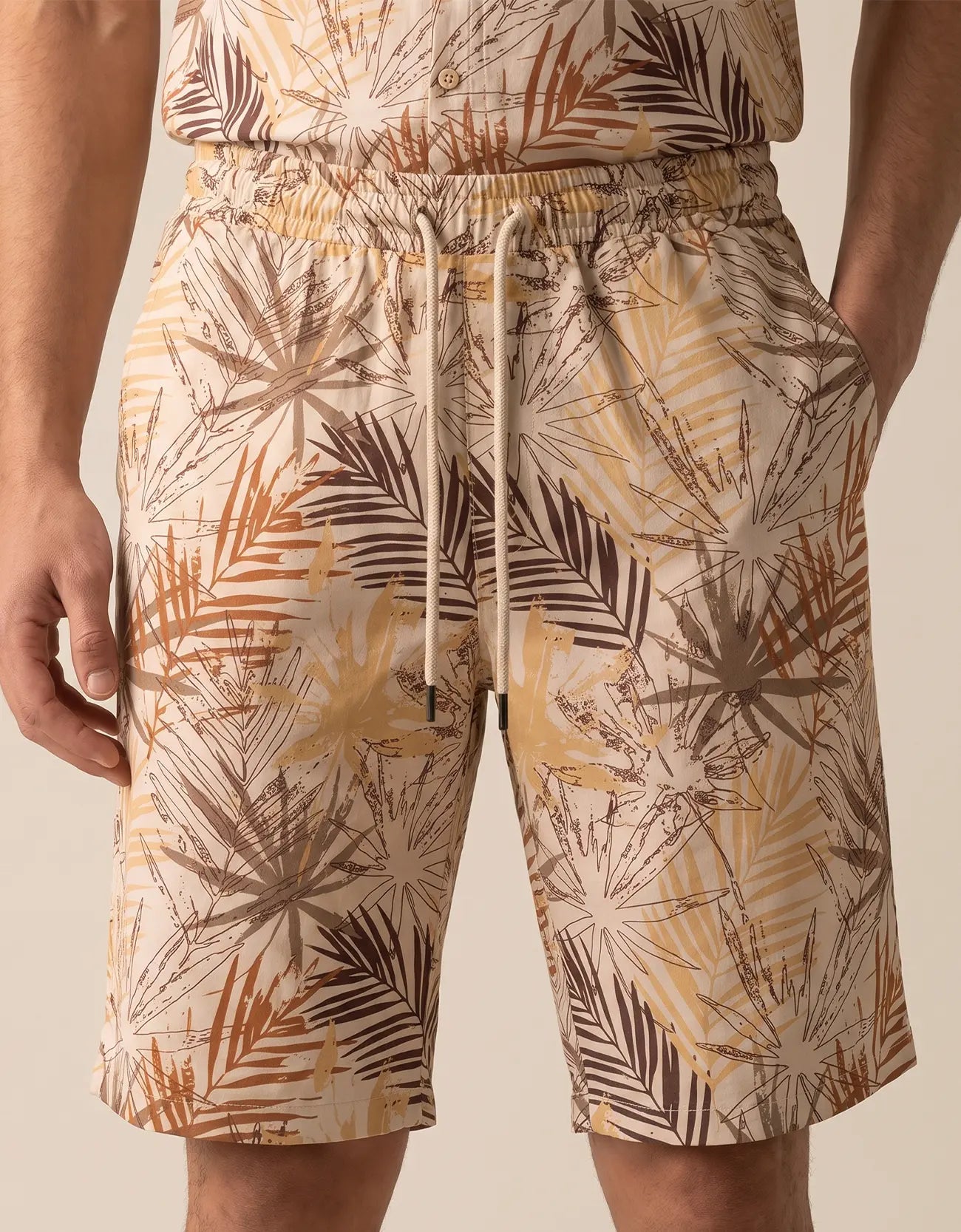 MEN'S PRINTED COTTON SHORTS