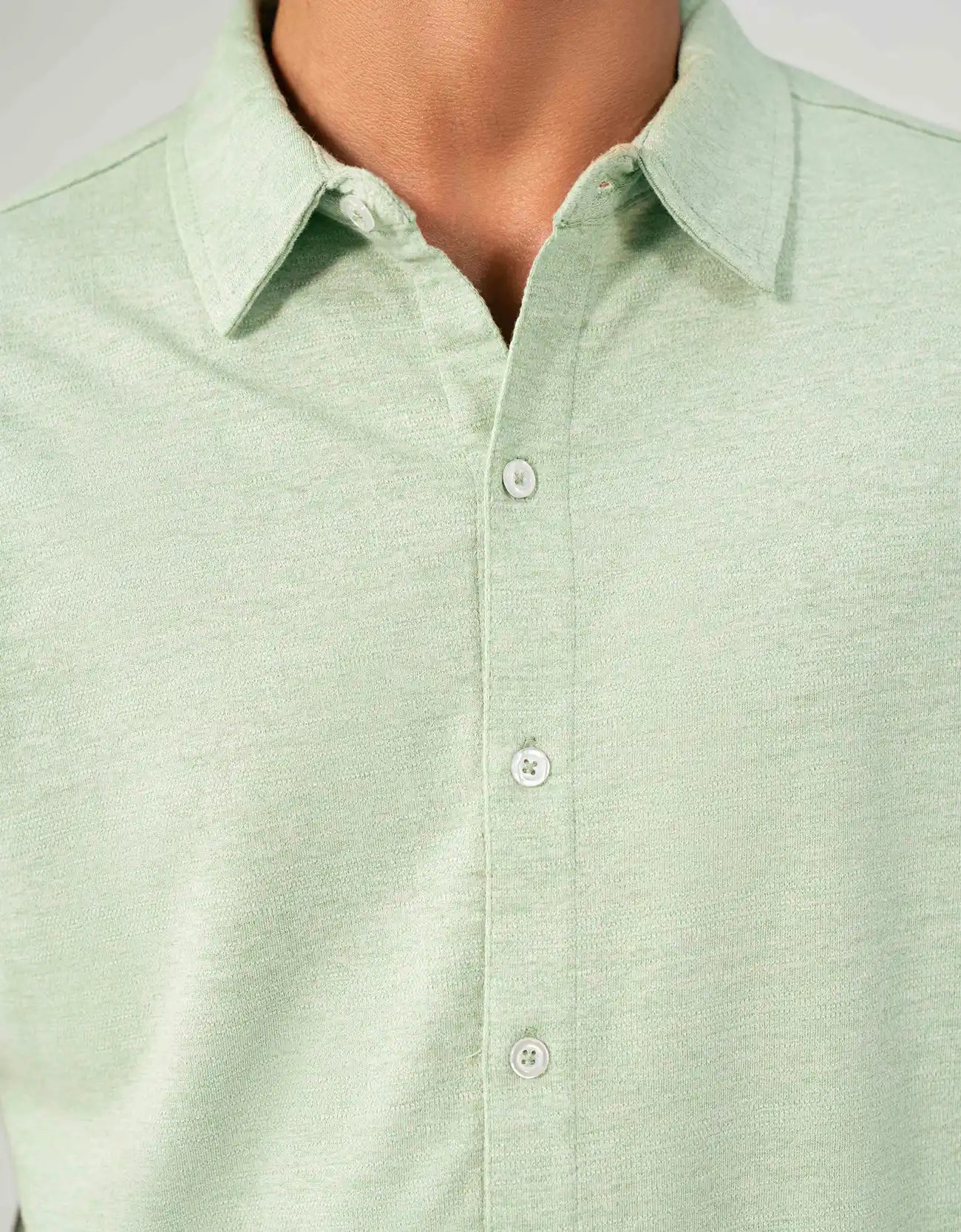 KNITTED BUTTON UP SHIRT