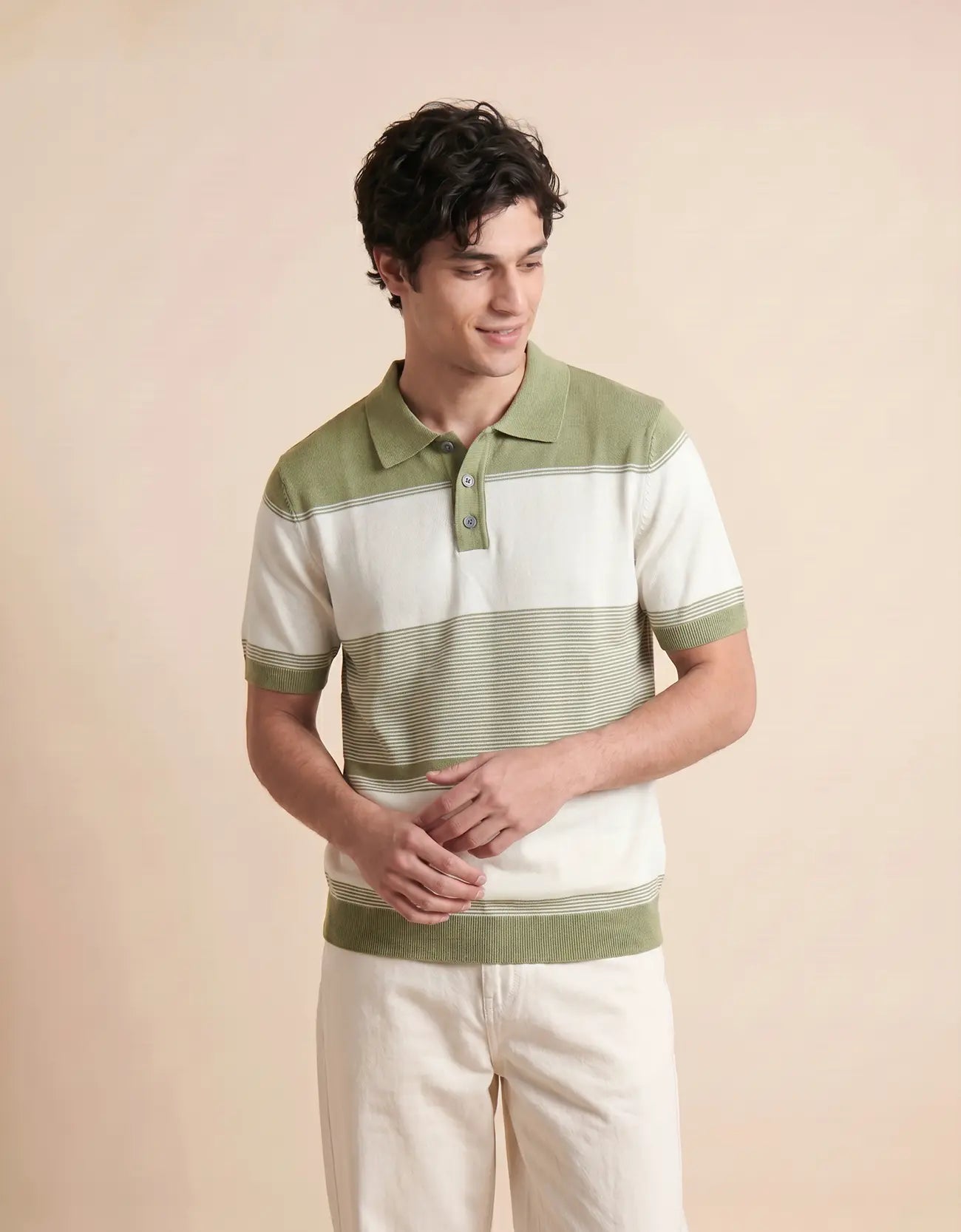 MEN'S COLORBLOCK KNIT POLO