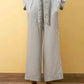 MUSLIN WIDE LEG TROUSER