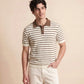 MEN'S STRIPED KNIT POLO