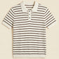 MEN'S STRIPED KNIT POLO