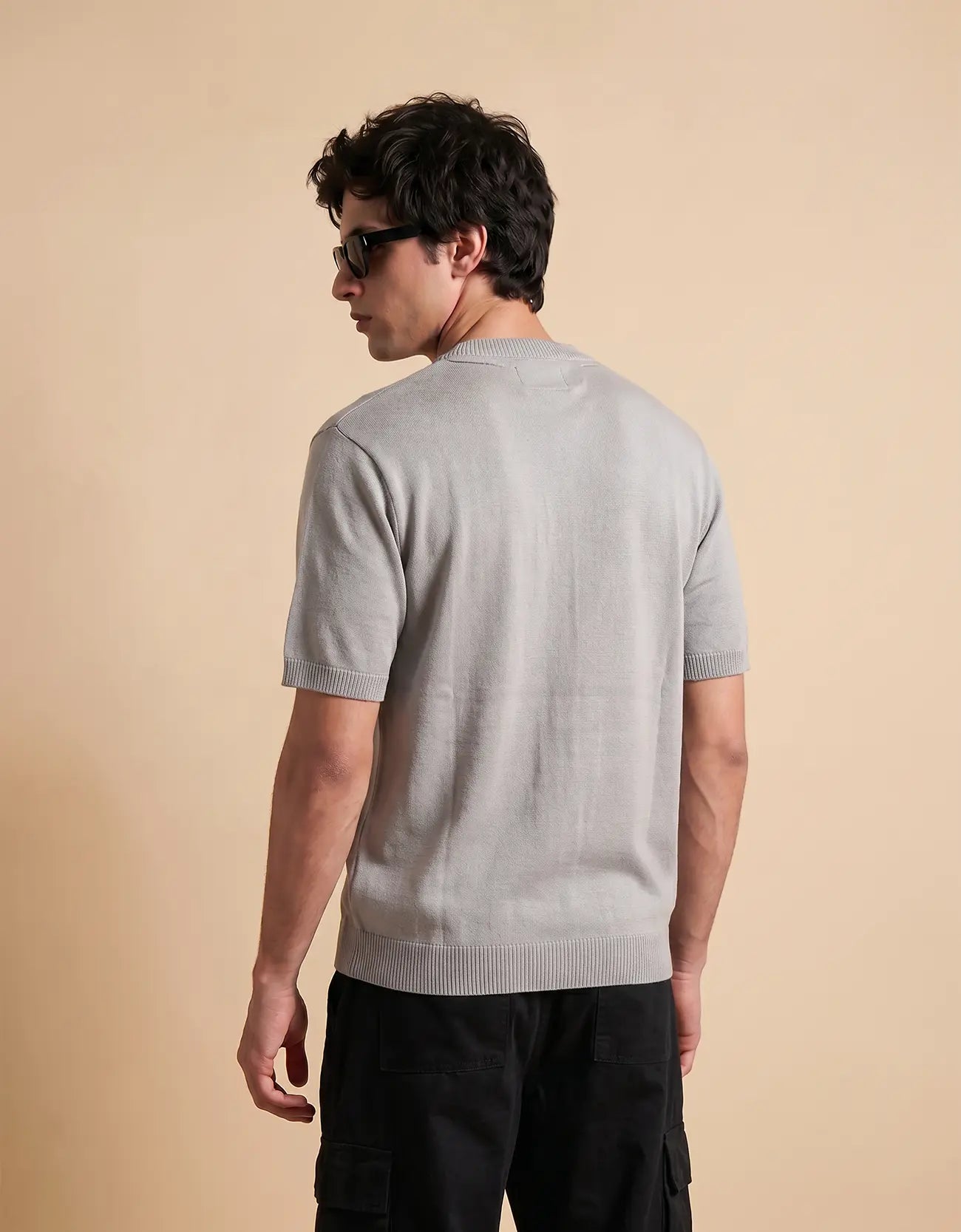 MEN'S TEXTURED KNIT T-SHIRT