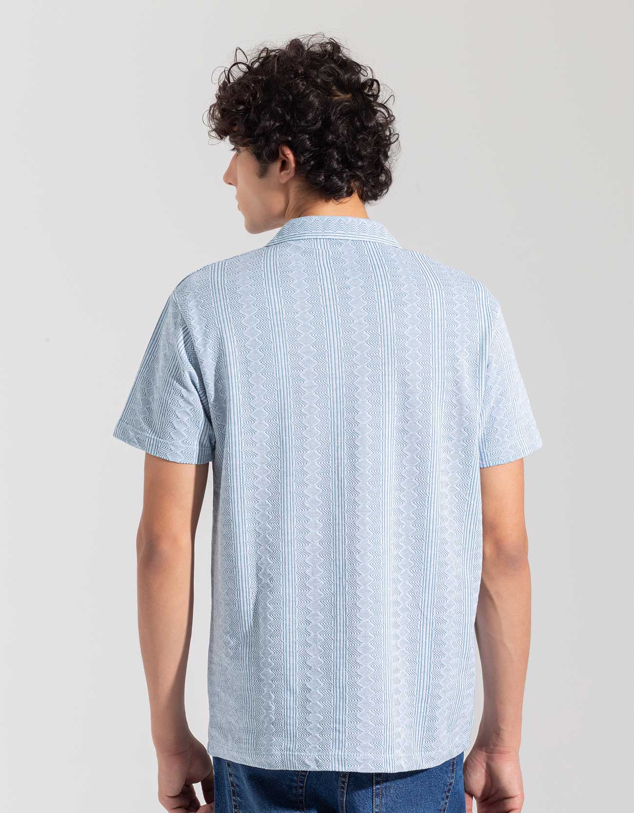 JACQUARD BUTTONDOWN SAFARI SHIRT