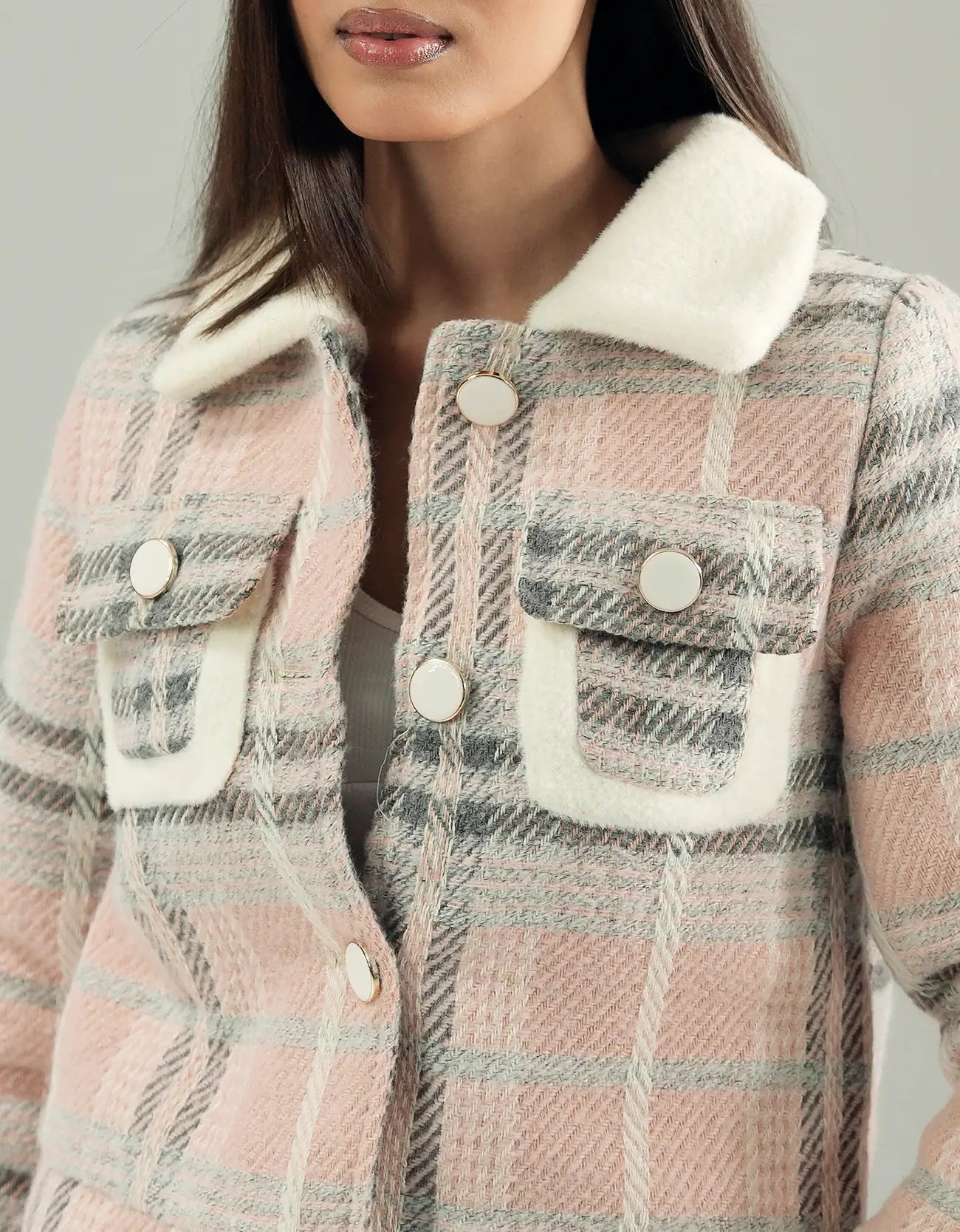 WOOLLEN CROPPED JACKET
