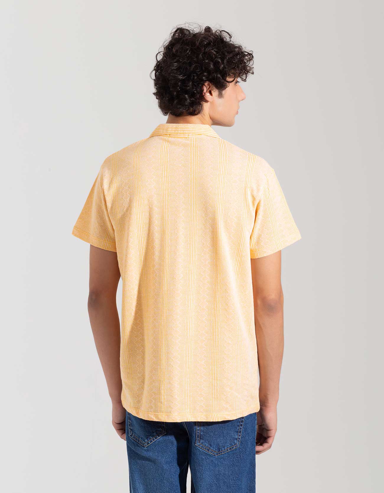 JACQUARD BUTTONDOWN SAFARI SHIRT