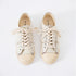 CHECK JUTE LACE-UP SNEAKERS