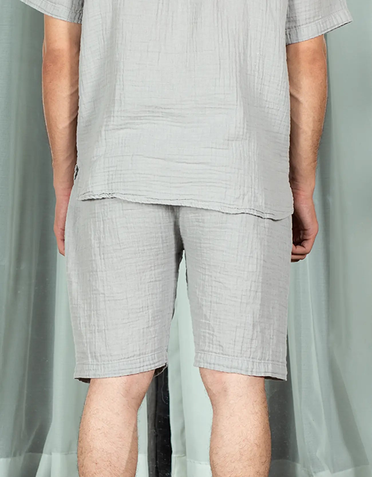 RELAXED FIT MUSLIN SHORTS