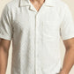 CROCHET CAMP COLLAR SHIRT