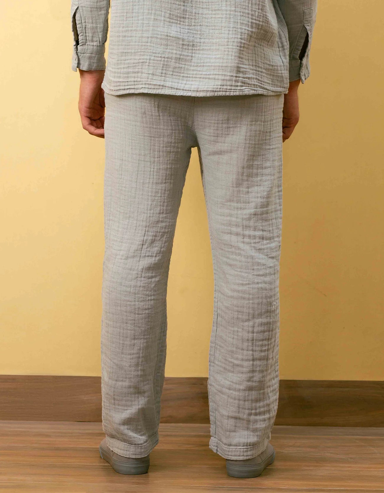 RELAXED FIT MUSLIN TROUSER