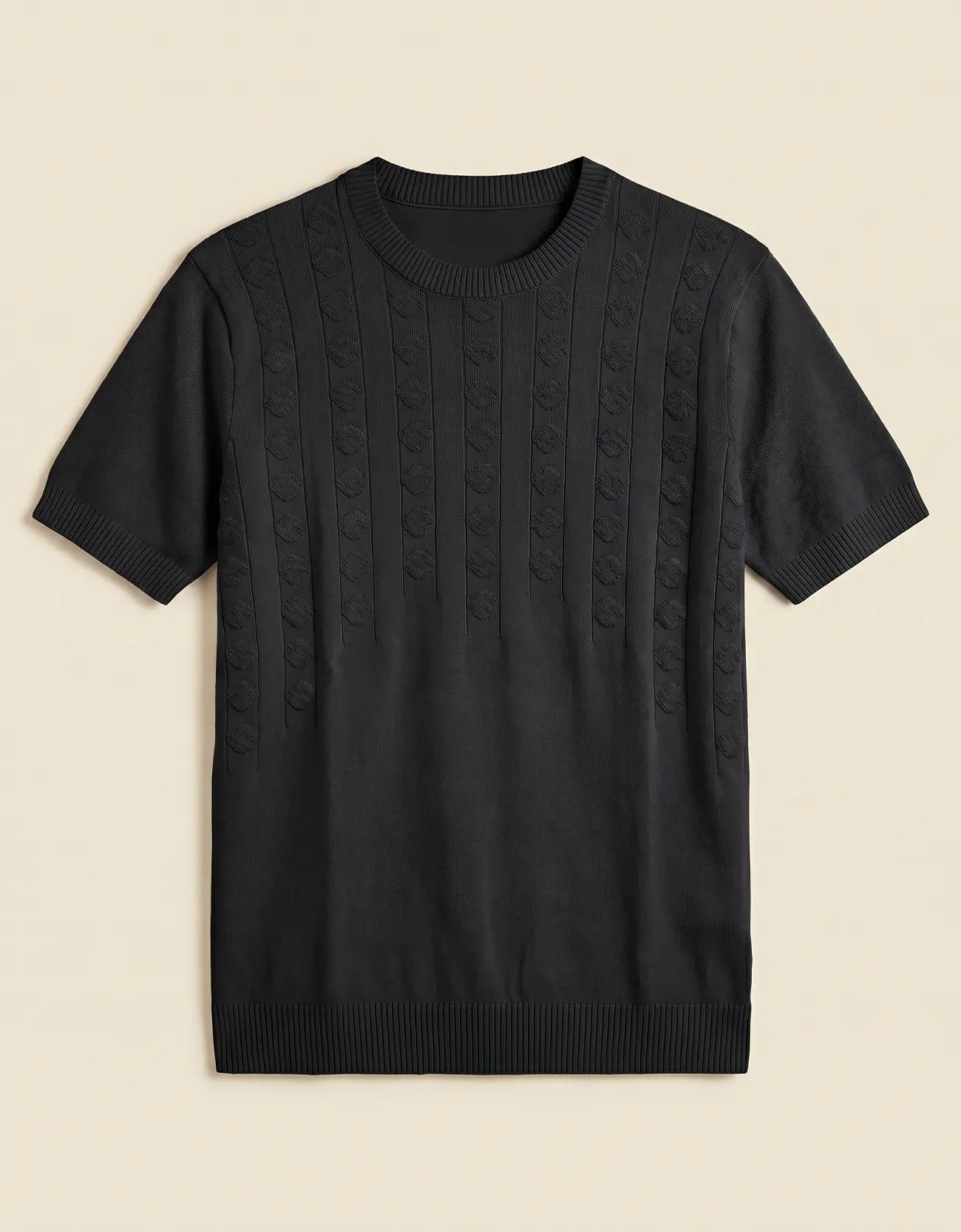 MEN'S TEXTURED KNIT T-SHIRT