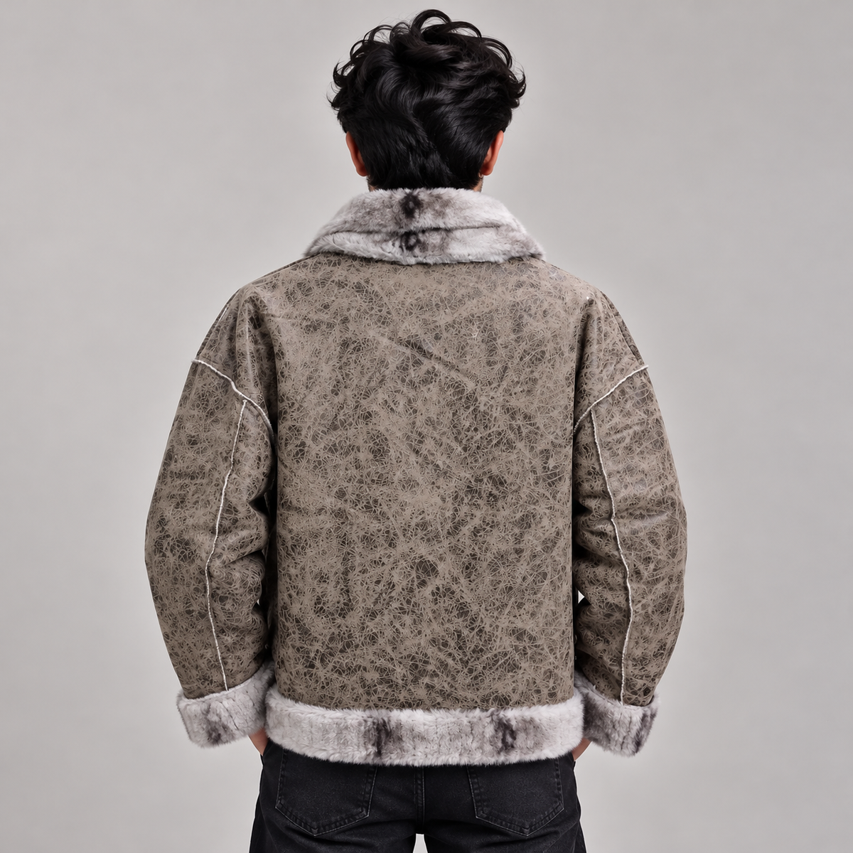 PLUSH TAILORED JACKET - BEIGE