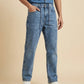 DENIM STRAIGHT TROUSER FADED