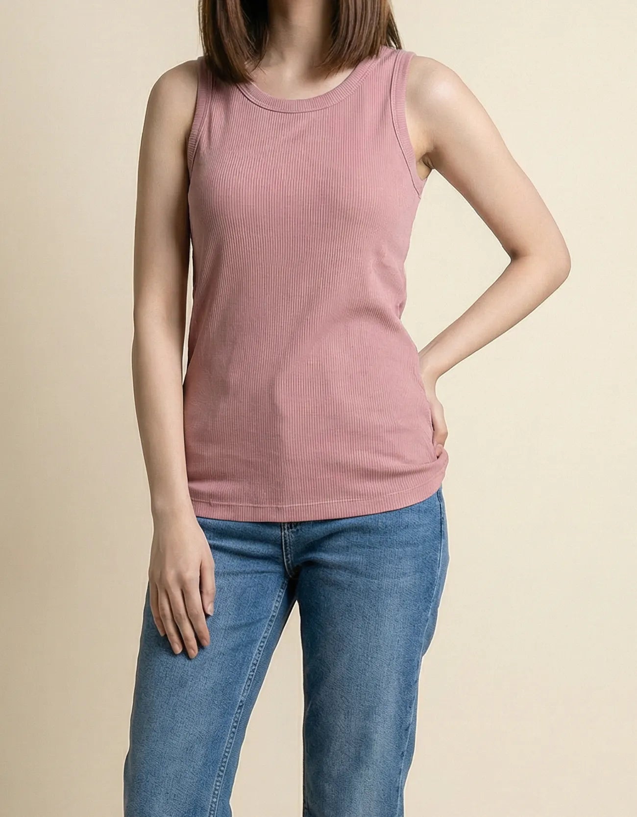 RIBBED TANK TOP