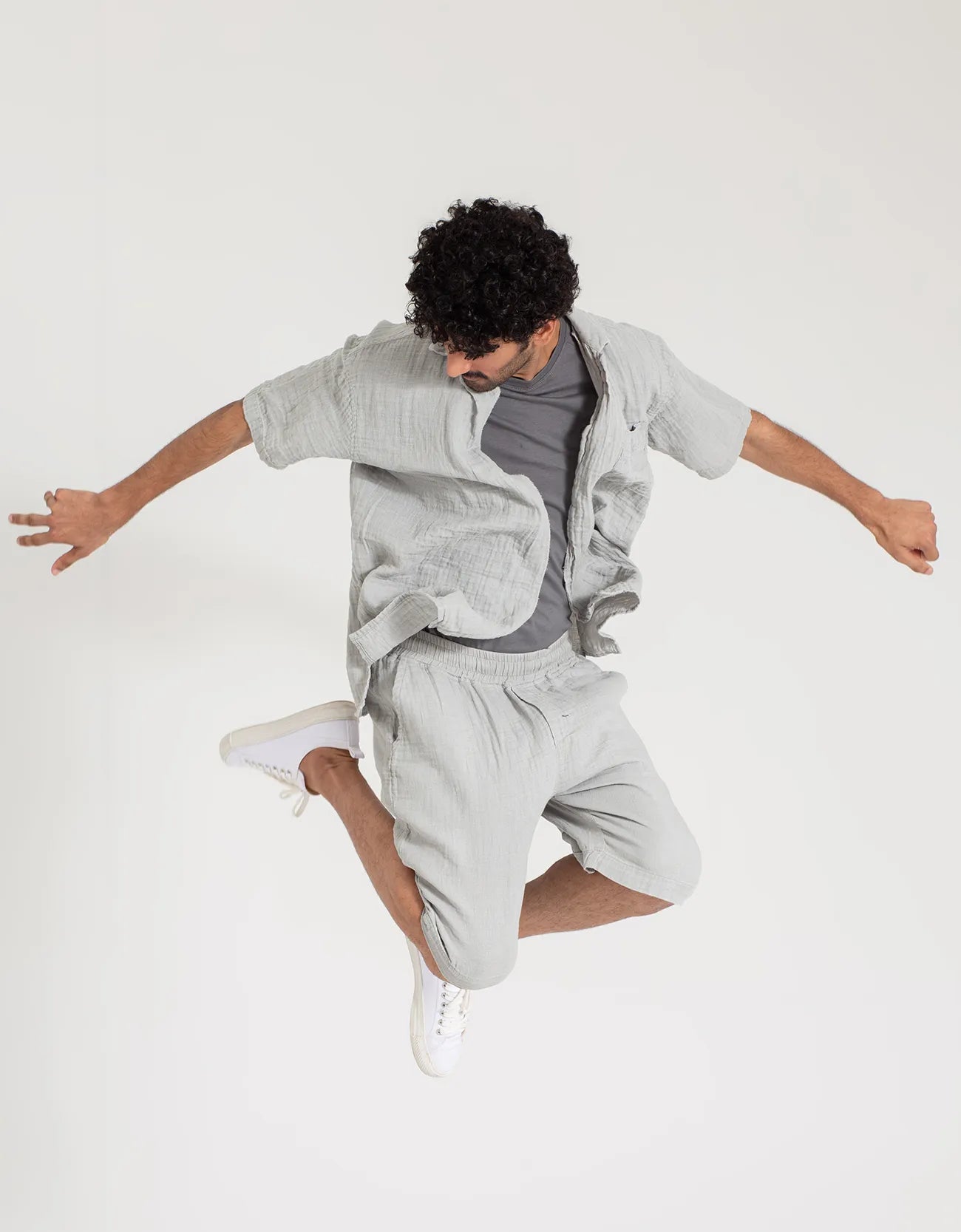 RELAXED FIT MUSLIN SHORTS