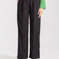 TEXTURED WIDE LEG PANTS
