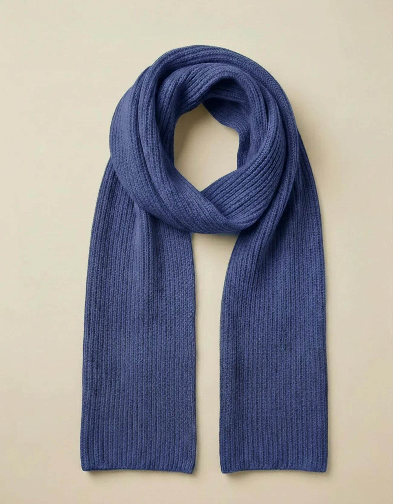 Rib knit textured scarf