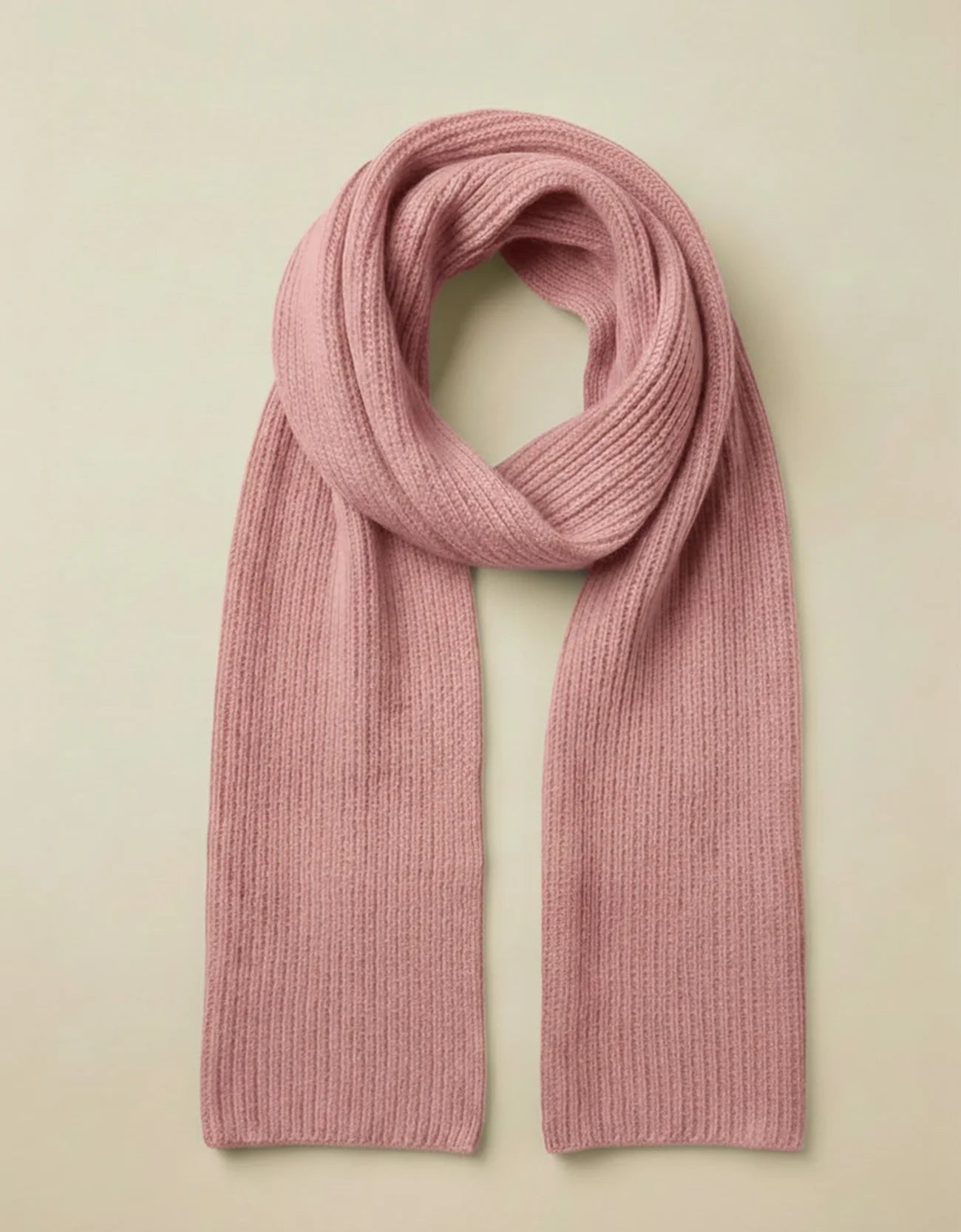 Rib knit textured scarf