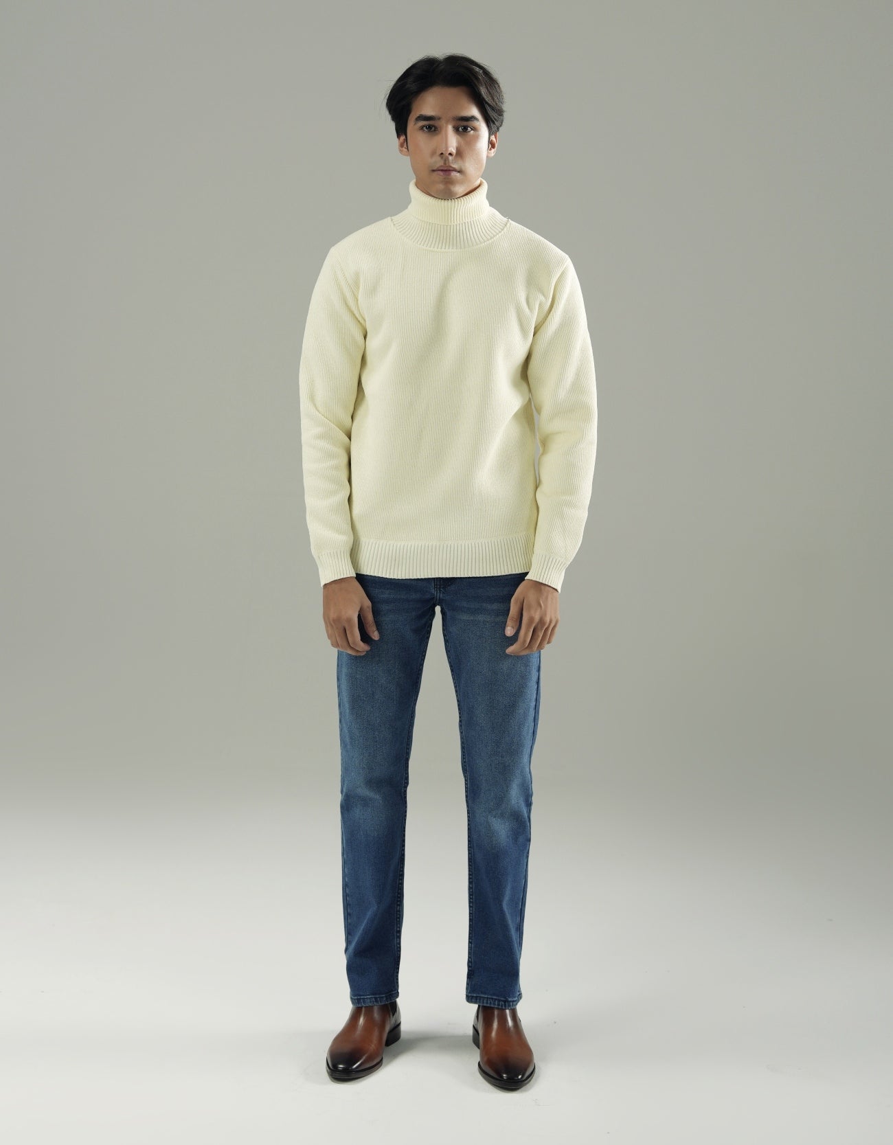 UNISEX TEXTURED TURTLENECK