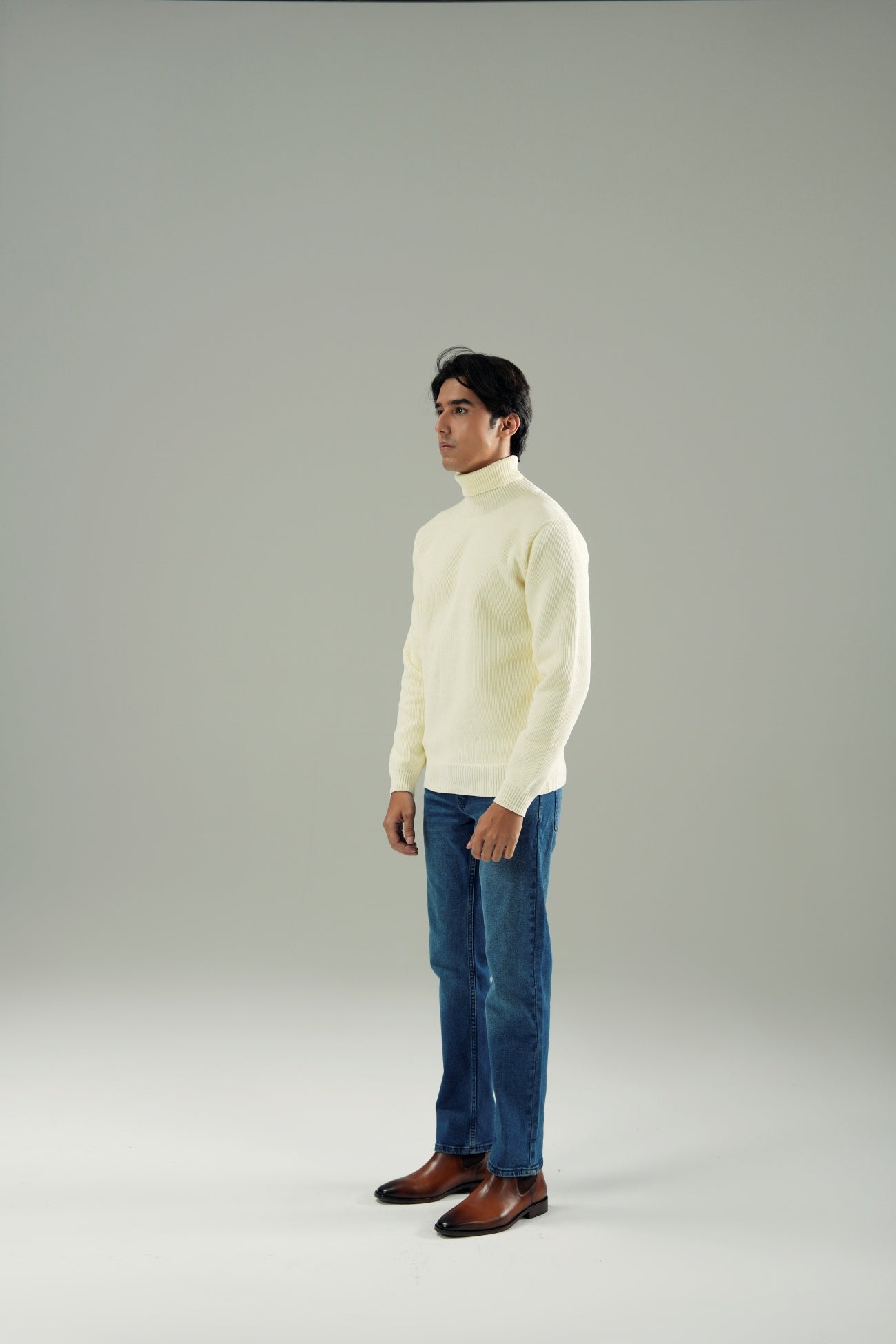 UNISEX TEXTURED TURTLENECK
