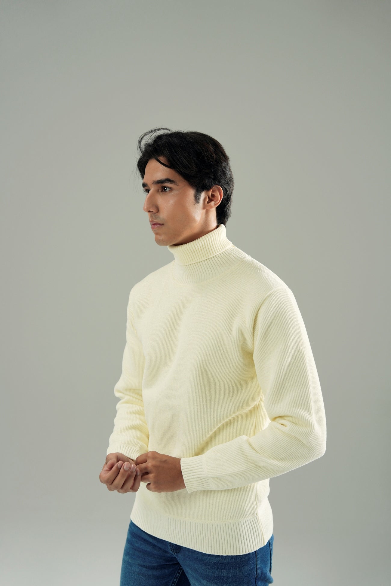 UNISEX TEXTURED TURTLENECK