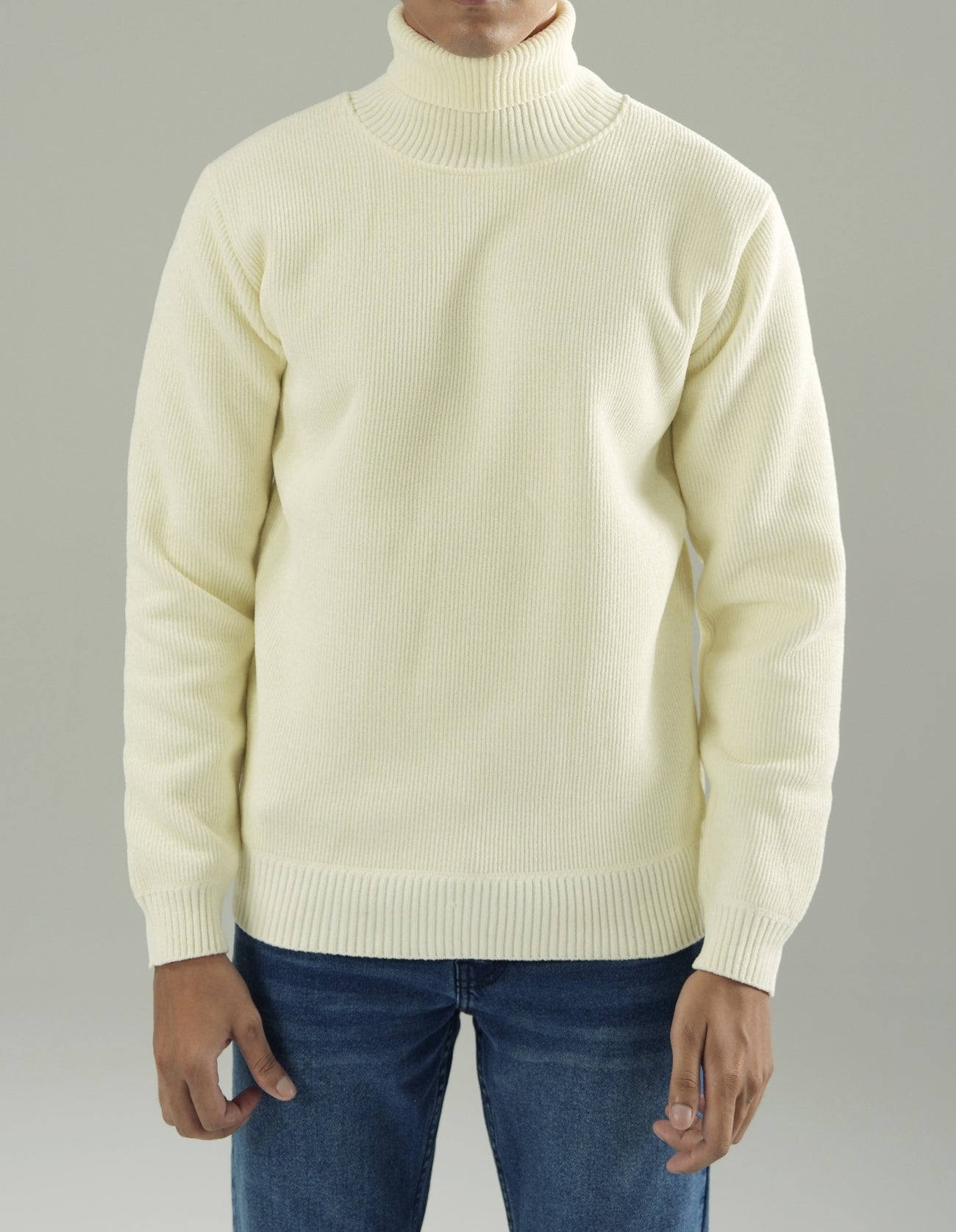 UNISEX TEXTURED TURTLENECK